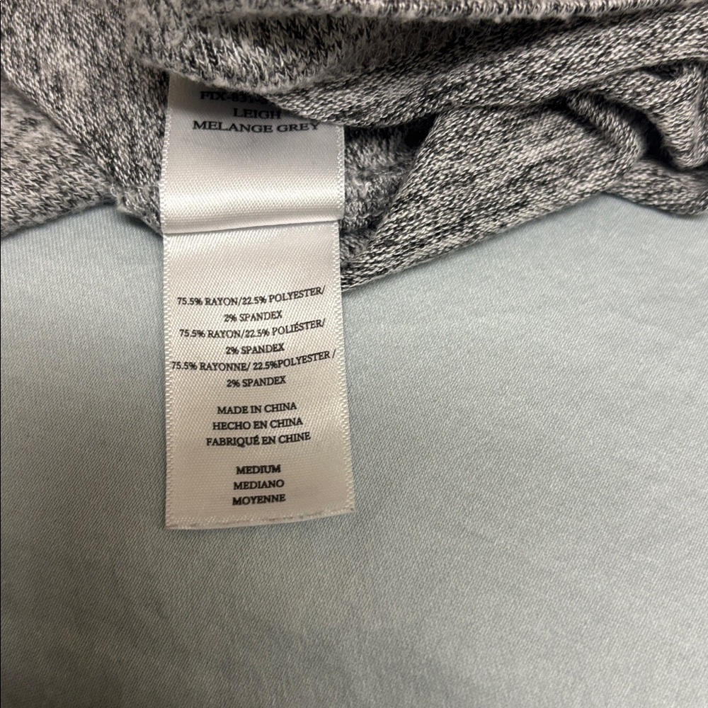 Rails Gray Lace-Up Knit Top Size Medium - Picture 7 of 7
